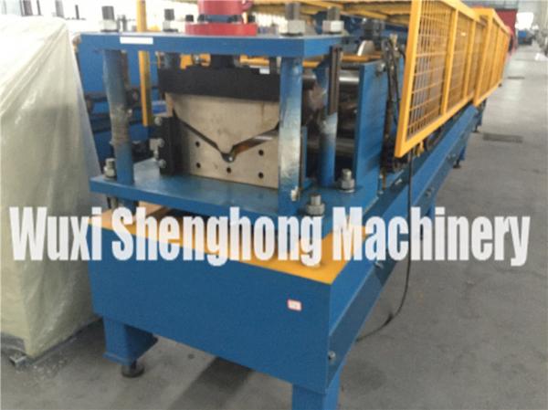Quality PLC Control Gutter Roll Forming Machine For Steel Roof Ridge Tile Cap for sale