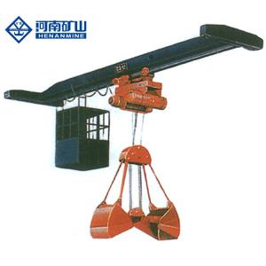 China Light Weight Single Girder Overhead Travelling Crane With Double Disc Hydraulic Grab wholesale
