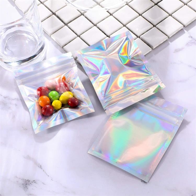 Custom Printed 3 Side Seal k Laminated Material Plastic Small Pills Packaging Bags