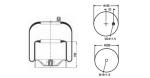 Rubber Truck For Trailer Air Springs Goodyear 9505 4390NP01