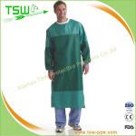 Blue SMS 70gsm Reinforced Sterile Surgical Gowns For Doctor