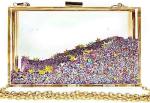 JeVenis Magical Transparent Sequins Clutch Purse Evening Handbag For Party Prom