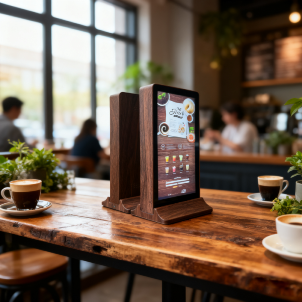 11.6-Inch Touch LCD Restaurant Table With A Rechargeable Portable Ordering Device