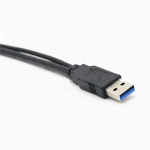 China USB 3.0 Charging Cable Tinned Copper Conductor 0.3m One Male To Two Female wholesale