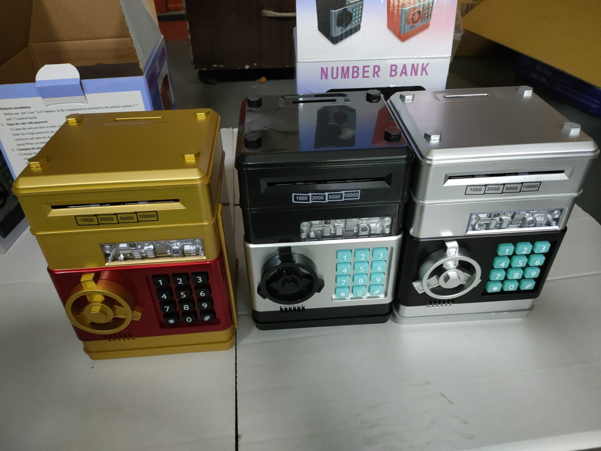 2 color Password Piggy Bank