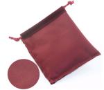 Personalized Red Velvet Drawstring Pouch Foil Logo For Jewelly Packaing