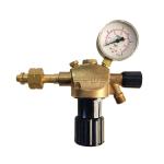 Black and Yellow Single Gauge CO2/Argon Regulator for Standard Gas Pressure