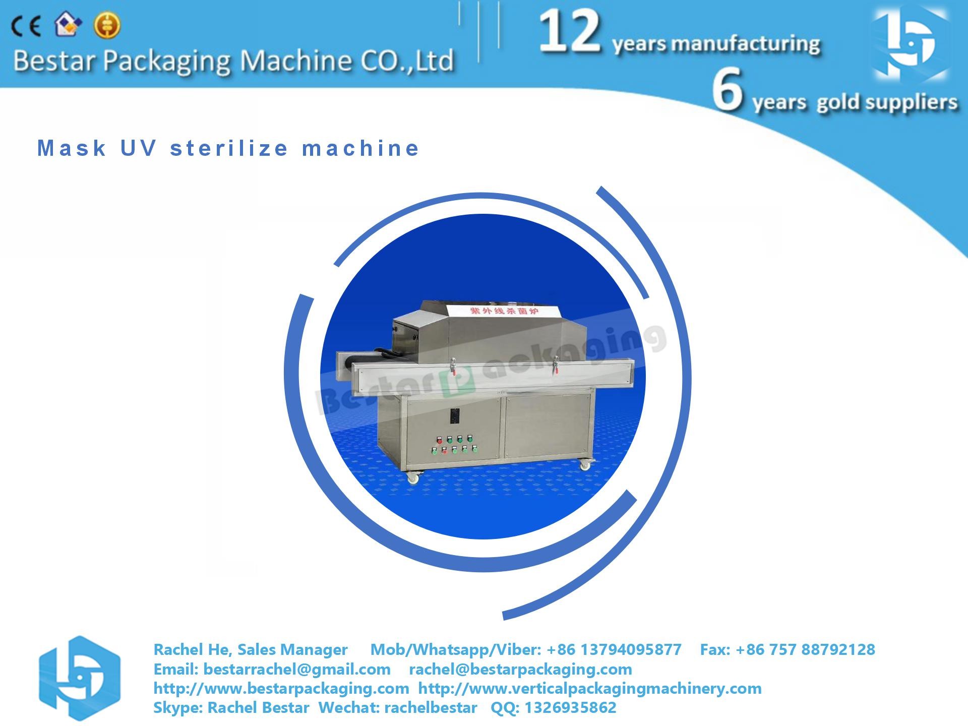 UV disinfectant sterilization machine for mask, food, skincare