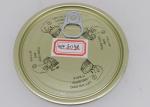 99mm Environmental Golden Tinplate Easy Open Lid For Paper Tubes And Plastic