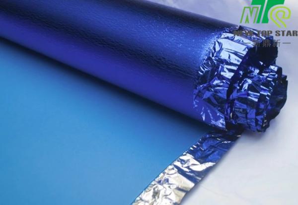 Heatproof IXPE Waterproof Vinyl Underlay 1.5 Mm LVT Underlay With Silver
