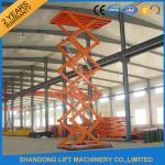 Hydraulic Cargo Warehouse Elevator Lift , Upright Auto Scissor Lift Platform