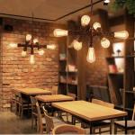 Loft Industrial Style Retro Water Pipe Chandelier Restaurant Aisle Coffee Shop