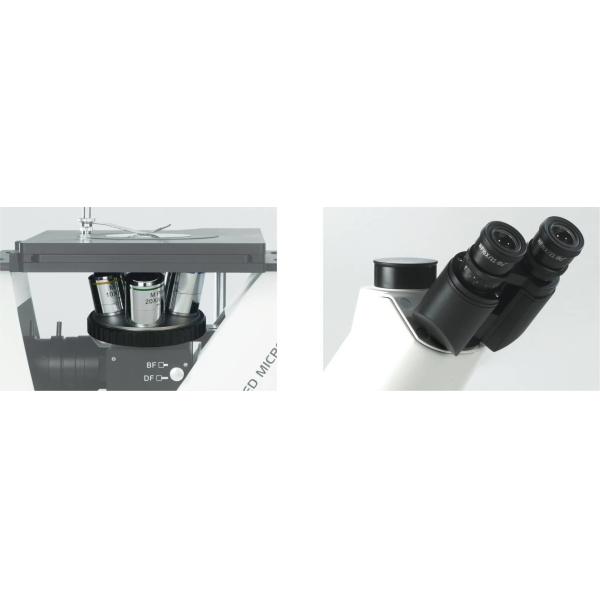 50X 1000X Inverted Metallurgical Microscope Dark Field Polarizing Observation
