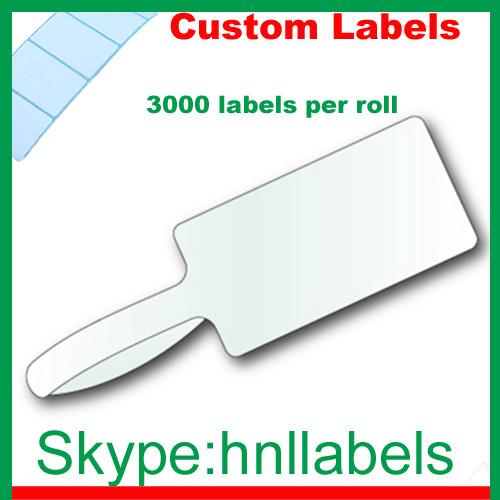 Thermal Transfer Labels 74mmX12mm/1 Plain Jewellery roll Permanent, 3,000Lpr,