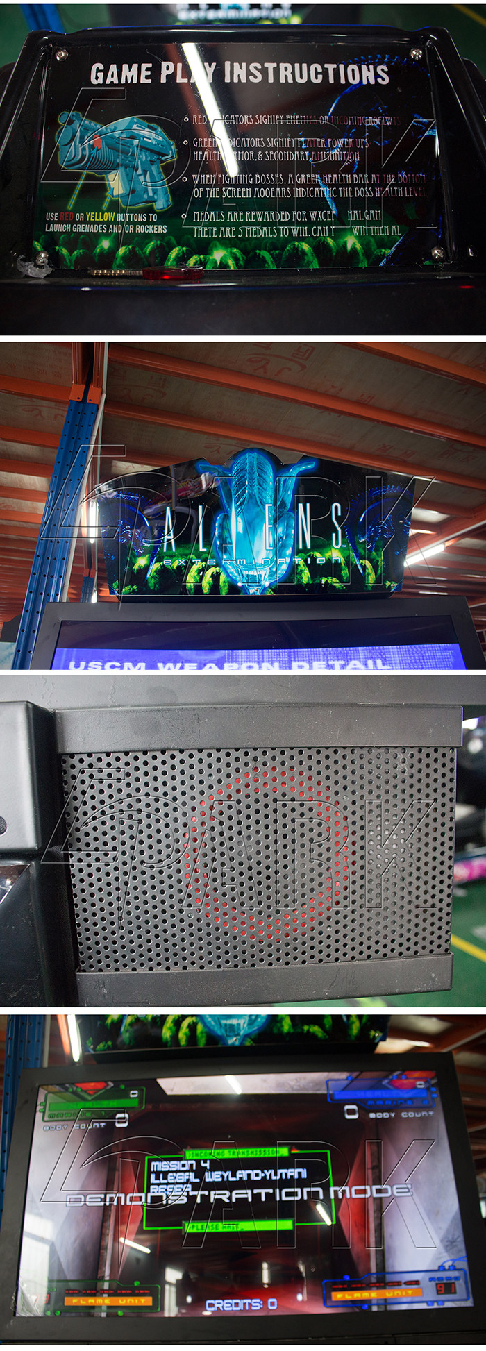 2 Players Alien Theme Shooter Arcade Machines With 42 Inch Screen