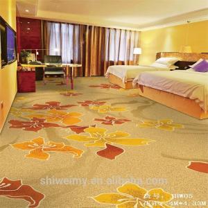 China China stock design floral printed nylon carpet for hotel room wholesale
