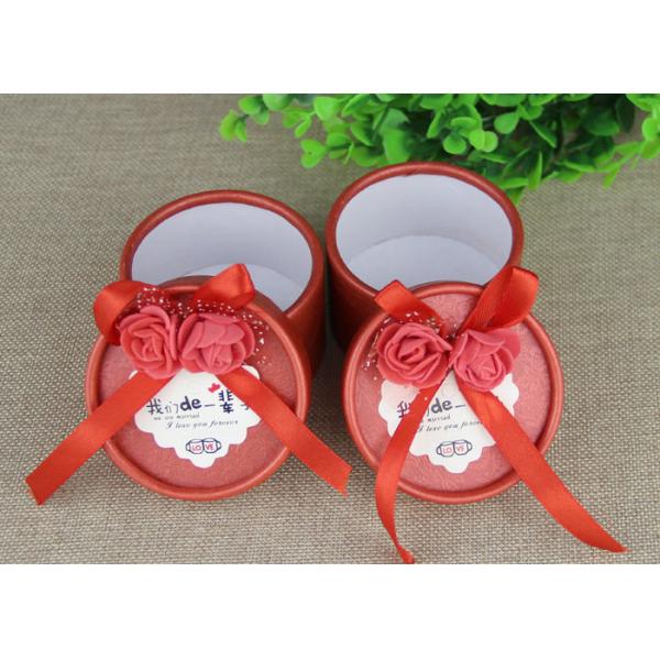 Mini Red Round Boxes and Paper Cans for Wedding Gift / Birthday Gift Packaging