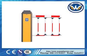China Straight Arm Parking Barrier Gate 6 Meter Max Boom Length 100m Remote Control wholesale
