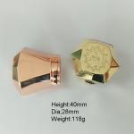 Gold Color Metal Perfume Bottle Caps Die Casting Plating Zinc Alloy 118g