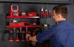 Tool Storage Rack Heavy Duty Metal Wall Mount Shelf Storage Box with Plant Fiber