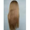Buy cheap 8A 16Inch European Human Hair Jewish Wig Highlight with Dark Root,Human Hair from wholesalers