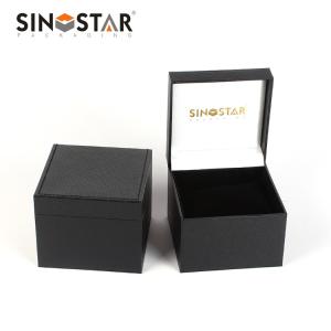 China Glossy Varnishing Artificial Watch Storage Casket with and Custom Logo wholesale