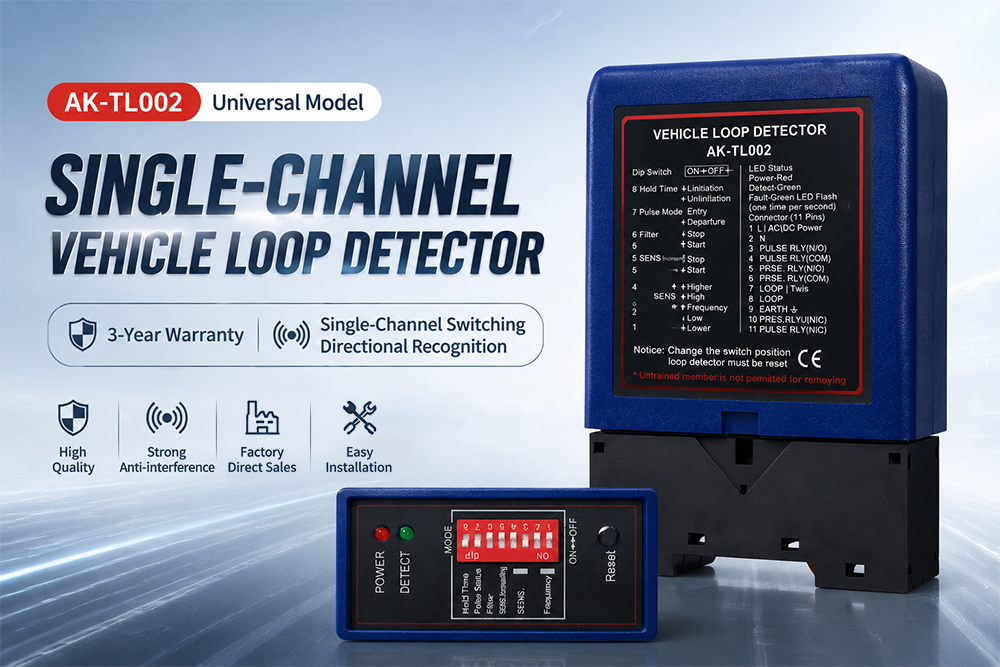 High Sensitivity Vehicle Loop Detector with Adjustable Sensitivity for Barrier Gates in Wide Temperature Range
