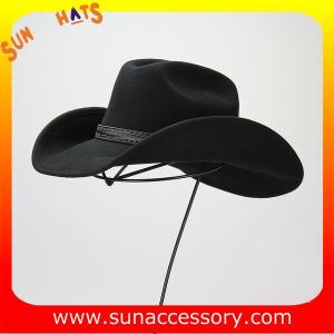 China 1284 Sun Accessory customized western hats 100% wool felt cowboy hats for men wholesale