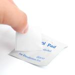 OEM Design Non Toxic Disinfectant Wipes , Soft Sterile Prep Pads