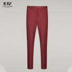 Knitted Weaving Method Slim Fit Pencil Skinny Suit Pants for Men's Business
