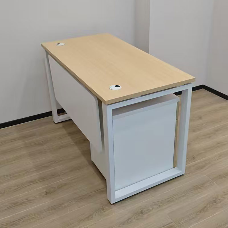 Wooden Single Execuive CEO Boss Manager Office Desk Wih File Cabinets