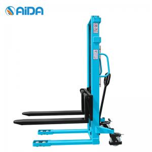 China Lifter  Hand Manual Pallet Stacker  500kg Hydraulic  Steering Wheel Protection wholesale