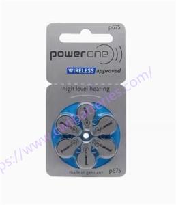 China Powerone P675 1.45V Hearing Zinc Air Battery Small Portable Batteries Environmental Friendly Battery wholesale