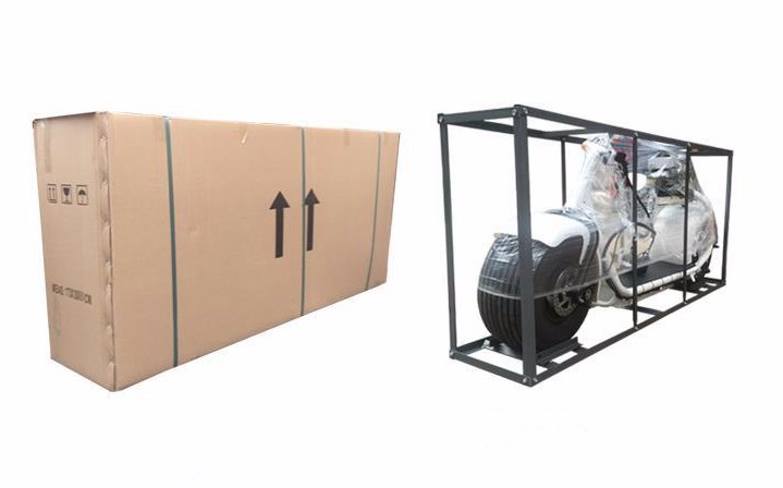 packing of harley scooter