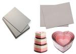 Pressed Cardboard Paper Sheets Laminated Gray Board For Wine Box / Jewel Box