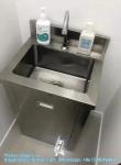 High Quality Stainless Steel Type Single Hand Wash Basin Cabinet For Operation