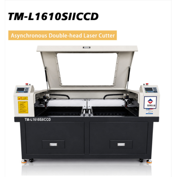 Asynchronous Dual Workstation CO2 Laser Cutting Machine Non Metallic Efficient Production System
