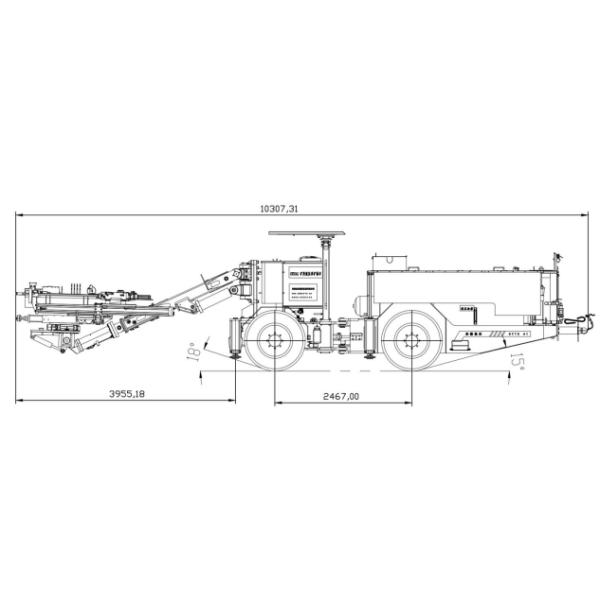 CYT 41 Diesel Engine Underground Mining Drilling Machine Bench Crest Drilling Machine