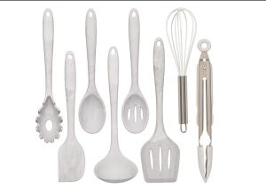 China Multipurpose 8 Piece Kitchen Utensil Set , Antiodor Silicone Utensils Kitchen Set wholesale
