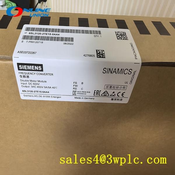6SL3120-2TE15-0AA4 SIEMENS SINAMICS S120 Double Motor Module Input