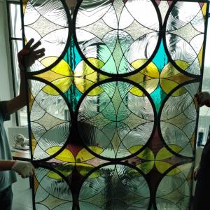China Art Mosaic Glass Stained Glass Welding Decorative Doors And Windows Tiffiny Mosaic Church Glass wholesale