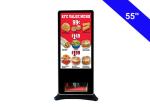 Indoor Floor Standing LCD Advertising Display Shoe Polishing Machine 4G Internal