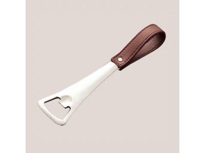 Steel Iron Beer Bottle Opener with leather Strap Material:Stainl,Cool stamped
