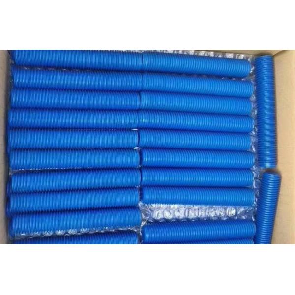 Polytetrafluoroethylene Coated Steel Stud Bolts PTFE Double Ended Threaded Bolt With Nuts