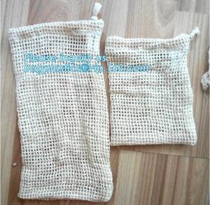 China travel Cotton Reusable Net Shopping Tote String Bag Organizer, Sturdy Mesh Produce Bag,Washable Mesh Storage Fruit Veget wholesale