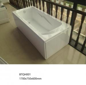 China Sanitary Ware Freestanding Jacuzzi with Two-Side Skirts Acrylic Bathtub (BTQH001) on sale