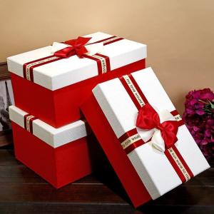 China Luxury Christmas Gift Box Packaging Rigid Cardboard Paper Custom Bow Tie Boxes wholesale