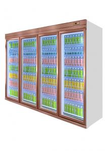 China Supermarket Eco Friendly Commercial Drink Fridge Display Wine Chiller Flat Head wholesale