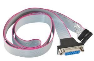 China Low Contact Resistance Flat Ribbon Cable 15 PIN Female To 16P Header PCB Motherboard wholesale