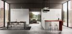 Customized Red And White Kitchen Cabinets Modern Handleless Kitchen Cabinets